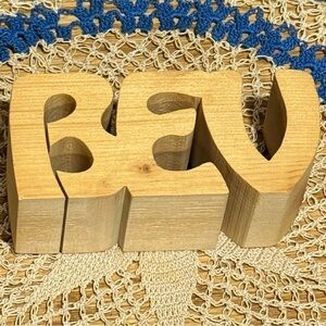 Wood Carved Name